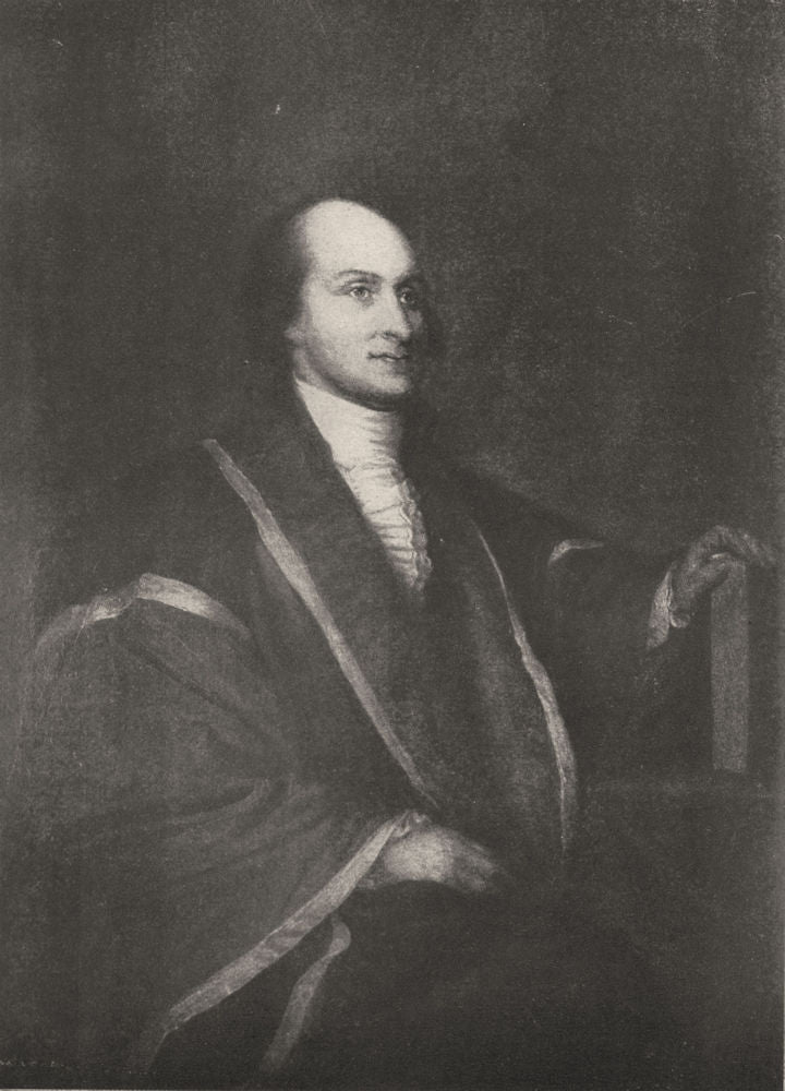 JOHN JAY. Chief Justice of US Supreme Court, 1789-1795 1907 old antique print